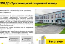 На Вінниччині виставили на повторний аукціон Тростянецький спиртовий завод