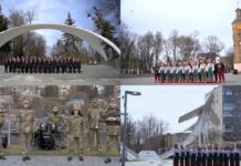 У Вінниці провели флешмоб і заспівали із запису пісні «Ой у лузі червона калина»