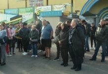 У Вінниці підприємці з Центрального ринку протестували проти забудови ТЦ перед ринком