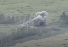 Бійці з Вінниччини поділились відео перетворення на металолом танку рашистів. Відео