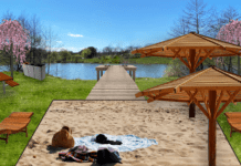 На Вінниччині стартували роботи з благоустрою пляжу Пляж у Щітках