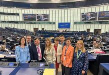 Представниця Вінниччині в парламенті розповіла про відсторонення спортсменів з країн-агресорів від Олімпійських ігор Лариса Білозір в складі української делегації в Парламентській Асамблеї Ради Європи