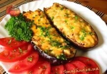 Фаршировані баклажани з м’ясом Баклажани фаршировані м´Ясон