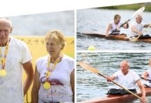 Вінницькі спортсмени здобули 19 медалей на Європейських іграх ветеранів з веслування Людмила Козаченко та Дмитро Музика