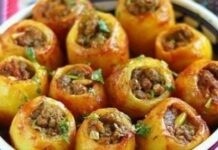 Картопля з фаршем – це чудова страва для суботнього столу Фарширована картопля