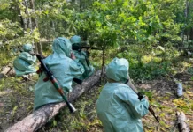 Вінницькі бійці 120 бригади Сил ТрО тренуються в протидії хімічним атакам хімічної атаки