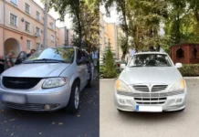 Нові автомобілі для військових з Вінниччини: від Chrysler до SsangYong Grand Voyager та SsangYong Kyron.