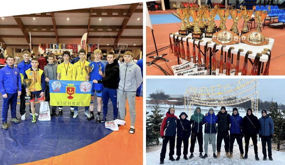 На Міжнародному турнірі з греко-римської боротьби «Panevezys Open 2023» вінницькі спортсмени вибороли «золото» та «бронзу» Panevezys Open 2023