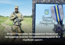 Вінничанина Віталія Піменова відзначили Почесним нагрудним знаком “Срібний хрест”