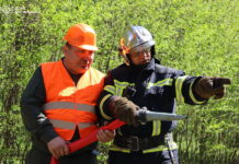 На Вінниччині вогнеборці спільно з лісниками провели навчання з пожежної безпеки