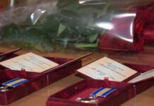 На Вінниччині родинам загиблих прикордонників вручили державні нагороди