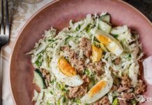 Здоровий обід: Салат з пекінською капустою та тунцем