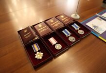 У Вінниці до Дня захисників п’ятьом військовим вручили державні нагороди