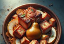 Рецепт м’яса, запеченого з грушею м'ясо запечене з грушею