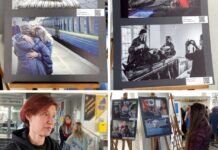 Фотовиставка “Хроніки евакуації” відкрилась у Вінницькій міськраді