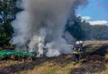 На Вінниччині загорівся трактор: водій вчасно вийшов з кабіни