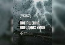 На Вінниччині оголошено штормове попередження: гроза, град та шквали