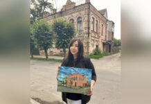 Художниця Вікторія Греськова відтворила історію Бару через картини старовинних будівель