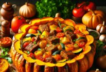 Осінній хіт: Запечений гарбуз із м’ясом та овочами – простий рецепт на Хелловін
