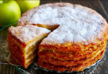 Напрочуд легкий яблучний пиріг “Три склянки”без міксера