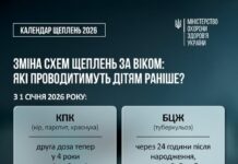 Оновлений Календар щеплень: які вакцини діти отримуватимуть раніше з 1 січня 2026 року