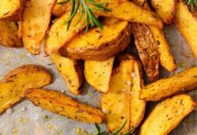 Картопля по-селянськи з часником і паприкою