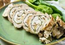 Курячі рулети з шпинатом і фетою