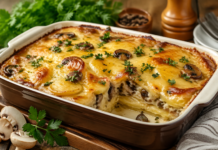 Рецепт дня: картопляна запіканка з грибами та сиром