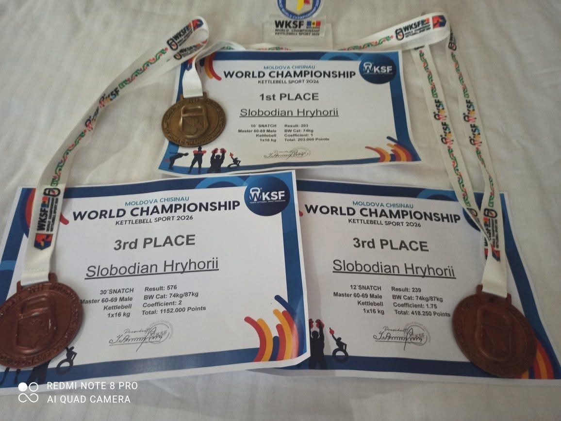 Спортсмен із Вінниччини Григорій Слободян став чемпіоном світу та встановив новий...