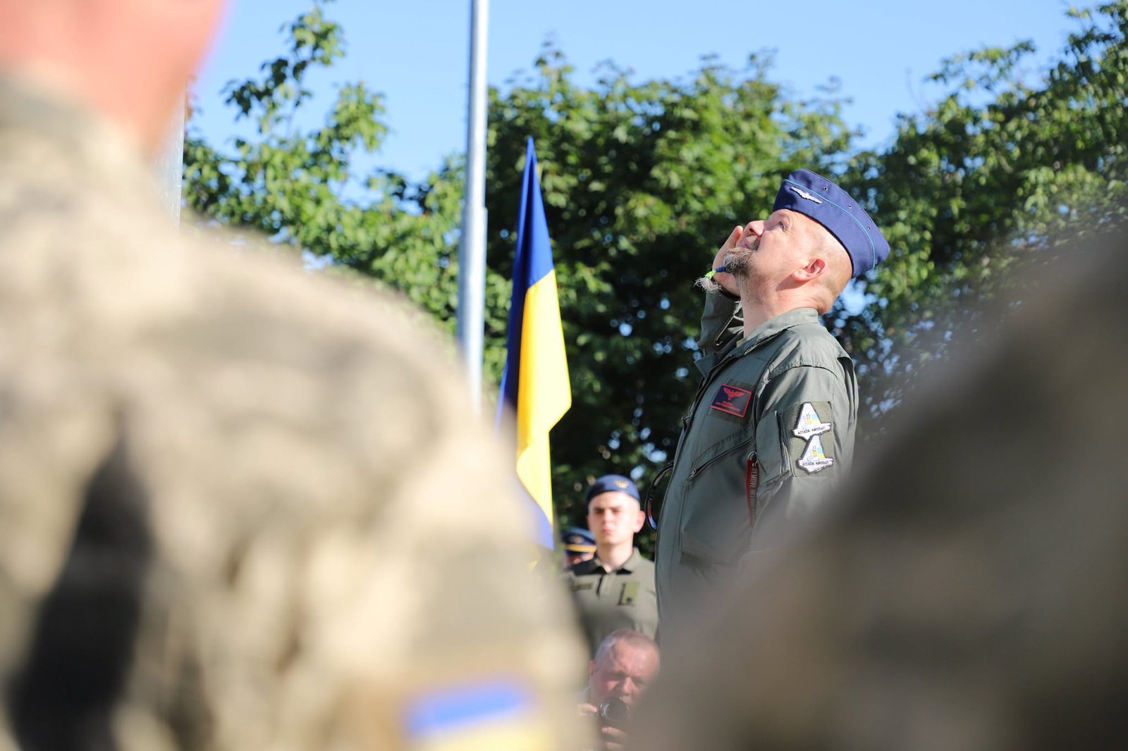На Замковій горі у Вінниці урочисто підняли Державний Прапор України