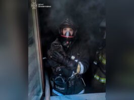У Вінниці з палаючої квартири врятували кошеня