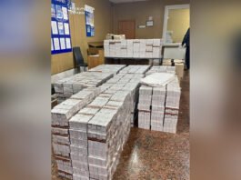 На Вінниччині викрили контрабанду 51 тисячі пачок сигарет у подвійній стінці вантажівки
